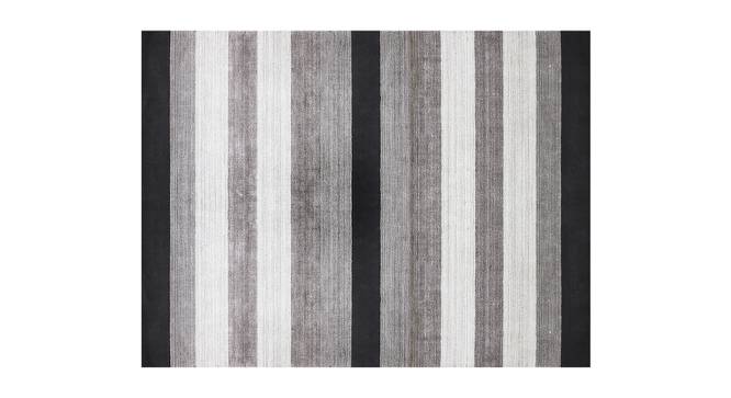 Bryce Charcoal Solid Woven Viscose 8x5 Feet Carpet (Rectangle Carpet Shape, Charcoal) by Urban Ladder - Cross View Design 1 - 520573