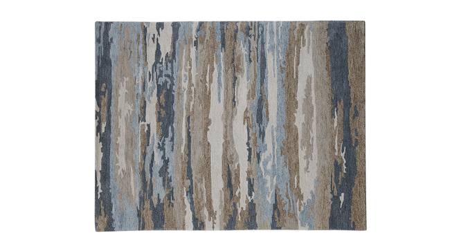 Willa Water Blue Abstract Hand-Tufted Viscose 6x4 Feet Carpet (Rectangle Carpet Shape, Water Blue) by Urban Ladder - Cross View Design 1 - 520614