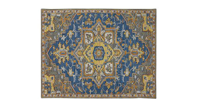 Miriam Pastel Blue Solid Hand-Tufted Wool 9.5x7.5 Feet Carpet (Rectangle Carpet Shape, Pastel Blue) by Urban Ladder - Cross View Design 1 - 520621