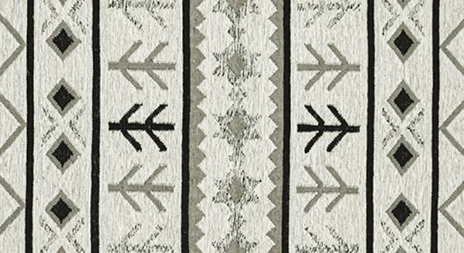 Courtney Ivory Abstract Woven Wool 8x5 Feet Carpet (Rectangle Carpet Shape, Ivory) by Urban Ladder - Front View Design 1 - 520676