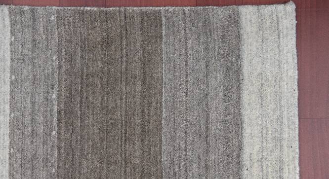 Wolfgang Light Gray Solid Woven Wool 6x4 Feet Carpet (Rectangle Carpet Shape, Light Grey) by Urban Ladder - Front View Design 1 - 520677