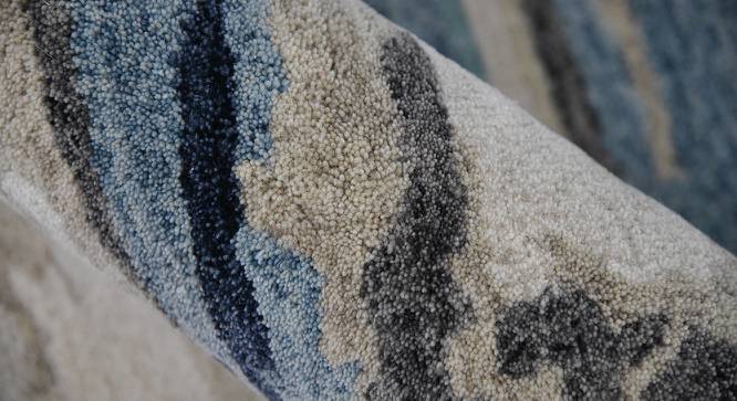 Sariah Blue Abstract Hand-Tufted Viscose 8x5 Feet Carpet (Blue, Rectangle Carpet Shape) by Urban Ladder - Cross View Design 1 - 520704