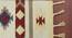 Zola Red Abstract Woven Wool 8x5 Feet Carpet (Red, Rectangle Carpet Shape) by Urban Ladder - Front View Design 1 - 520719