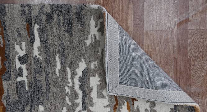 Winifred Orange Abstract Hand-Tufted Viscose 10x8 Feet Carpet (Orange, Rectangle Carpet Shape) by Urban Ladder - Design 1 Side View - 520722