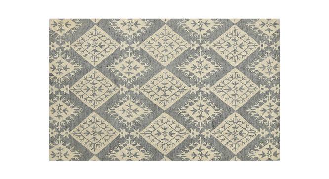 Suzanne Shale Gray Solid Hand-Tufted Wool 8x5 Feet Carpet (Rectangle Carpet Shape, Shale Grey) by Urban Ladder - Cross View Design 1 - 520752