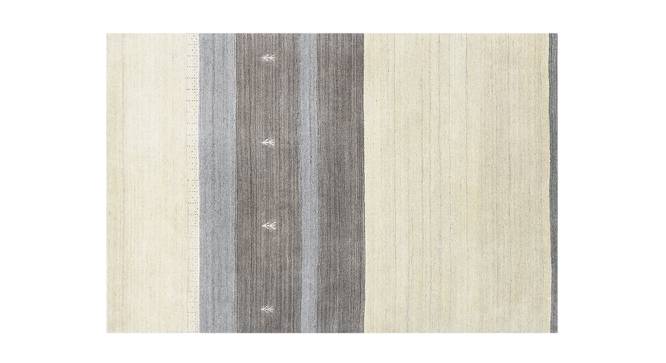 Claire Ivory Solid Woven Viscose 6x4 Feet Carpet (Rectangle Carpet Shape, Ivory) by Urban Ladder - Cross View Design 1 - 520789
