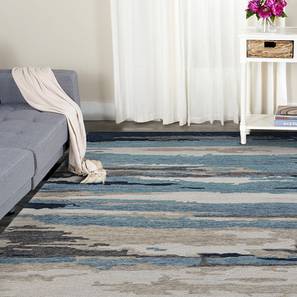 Carpets And Rugs In Thiruvananthapuram Design Blue Abstract Hand Tufted Wool Carpet