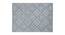 Aila Sky Blue Geometric Hand-Tufted Wool 7.5x5 Feet Carpet (Rectangle Carpet Shape, Sky Blue) by Urban Ladder - Cross View Design 1 - 520886