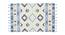 Dakota Sky Blue Abstract Woven Wool 5x3 Feet Carpet (Rectangle Carpet Shape, Sky Blue) by Urban Ladder - Cross View Design 1 - 520927