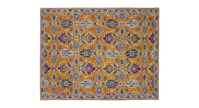 Jane Orange Solid Hand-Tufted Wool 9.5x7.5 Feet Carpet (Orange, Rectangle Carpet Shape) by Urban Ladder - Cross View Design 1 - 520929