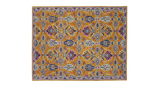 Jane Orange Solid Hand-Tufted Wool 9.5x7.5 Feet Carpet (Orange, Rectangle Carpet Shape) by Urban Ladder - Cross View Design 1 - 520929