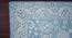 Addilynn Teal Blaze Geometric Hand-Tufted Wool 7.5x5 Feet Carpet (Rectangle Carpet Shape, Teal Blaze) by Urban Ladder - Design 1 Side View - 520952