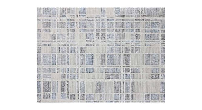 David Pewter Geometric Hand-Tufted Wool 8x5 Feet Carpet (Rectangle Carpet Shape, Pewter) by Urban Ladder - Cross View Design 1 - 521091