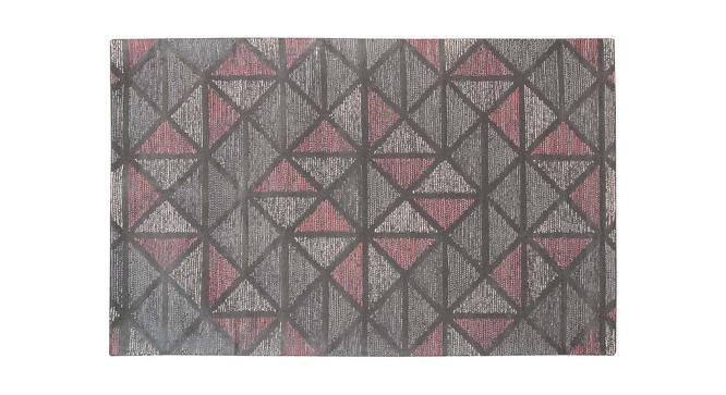 Julian Peach Geometric Hand-Tufted Wool 9.5x7.5 Feet Carpet (Rectangle Carpet Shape, Peach) by Urban Ladder - Cross View Design 1 - 521094