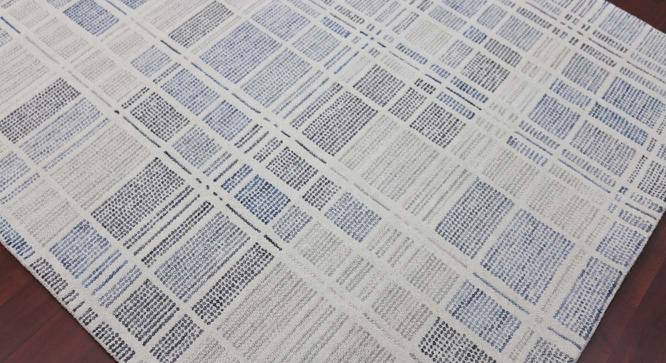 David Pewter Geometric Hand-Tufted Wool 8x5 Feet Carpet (Rectangle Carpet Shape, Pewter) by Urban Ladder - Front View Design 1 - 521110