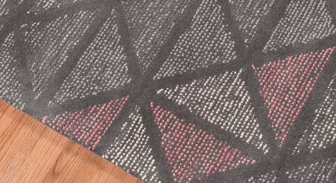Julian Peach Geometric Hand-Tufted Wool 9.5x7.5 Feet Carpet (Rectangle Carpet Shape, Peach) by Urban Ladder - Front View Design 1 - 521113