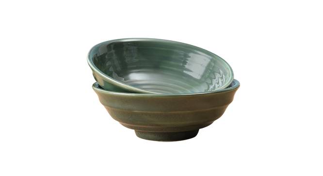 Pandra Serving Bowls Set - Set of 2 (Green, Set Of 2 Set) by Urban Ladder - Cross View Design 1 - 521320