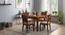 Arabia - Oribi 4 Seater Storage Dining Table Set (Teak Finish, Wheat Brown) by Urban Ladder - Full View Design 1 - 521372
