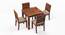 Arabia - Oribi 4 Seater Storage Dining Table Set (Teak Finish, Wheat Brown) by Urban Ladder - Cross View Design 1 - 521373