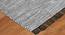 Jaycee Grey Geometric Handmade Leather 3 x 2 Feet Carpet (Grey, Rectangle Carpet Shape) by Urban Ladder - Front View Design 1 - 521391