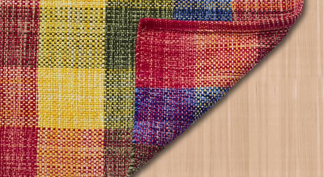 Elisabeth Multicolor Geometric Handmade Cotton 3 x 2 Feet Carpet (Rectangle Carpet Shape, Multicolor) by Urban Ladder - Front View Design 1 - 521538