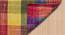 Luisa Multicolor Geometric Handmade Cotton 6 x 4 Feet Carpet (Rectangle Carpet Shape, Multicolor) by Urban Ladder - Front View Design 1 - 521539