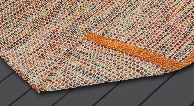 Michael Multicolor Geometric Handmade Cotton 3 x 2 Feet Carpet (Rectangle Carpet Shape, Multicolor) by Urban Ladder - Front View Design 1 - 521543