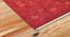 Jake Red Geometric Hand-knotted Wool 3 x 2 Feet Carpet (Red, Rectangle Carpet Shape) by Urban Ladder - Front View Design 1 - 521686