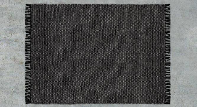 Natasha Grey Geometric Handmade Cotton 6.5 x 4.6 Feet Carpet (Grey, Rectangle Carpet Shape) by Urban Ladder - Cross View Design 1 - 521710