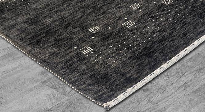 Stephen Grey Geometric Hand-knotted Wool 6.5 x 4.6 Feet Carpet (Grey, Rectangle Carpet Shape) by Urban Ladder - Front View Design 1 - 521712