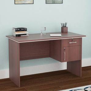Office Table Designs Design Colima Engineered Wood Study Table in Melamine Finish
