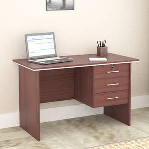 Office Table Designs Design Boca Engineered Wood Study Table in Melamine Finish