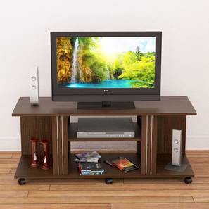 Tv Consoles Design Santana Engineered Wood Free Standing TV Unit in African Oak Finish