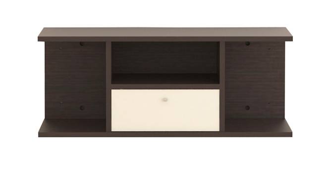 Novel Engineered Wood Wall Mounted TV Unit in African Oak Finish (Melamine Finish) by Urban Ladder - Design 1 Full View - 521837