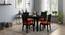 Arabia - Oribi 4 Seater Storage Dining Table Set (Mahogany Finish, Burnt Orange) by Urban Ladder - Full View Design 1 - 521915