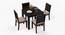 Arabia - Oribi 4 Seater Storage Dining Table Set (Mahogany Finish, Wheat Brown) by Urban Ladder - Cross View Design 1 - 521922