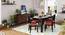 Arabia XL Storage - Oribi 6 Seater Dining Table Set (Mahogany Finish, Burnt Orange) by Urban Ladder - Full View Design 1 - 521933