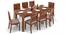 Arabia XXL - Oribi 8 Seater Dining Table Set (Teak Finish, Wheat Brown) by Urban Ladder - Cross View Design 1 - 521937