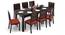 Arabia XXL - Oribi 8 Seater Dining Table Set (Mahogany Finish, Burnt Orange) by Urban Ladder - Cross View Design 1 - 521946