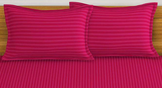 Clare Cherry Abstract 210 TC Cotton King Size Bedsheet with 2 Pillow Covers (King Size) by Urban Ladder - Cross View Design 1 - 522183
