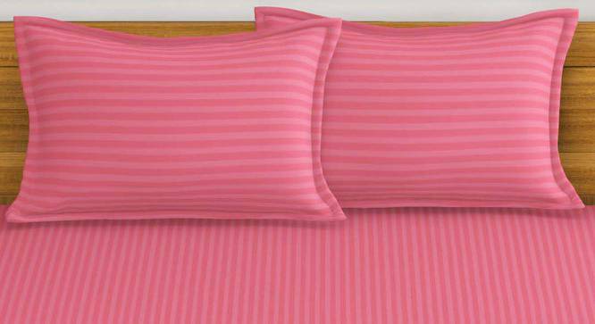 Milena Coral Abstract 210 TC Cotton King Size Bedsheet with 2 Pillow Covers (King Size) by Urban Ladder - Cross View Design 1 - 522278