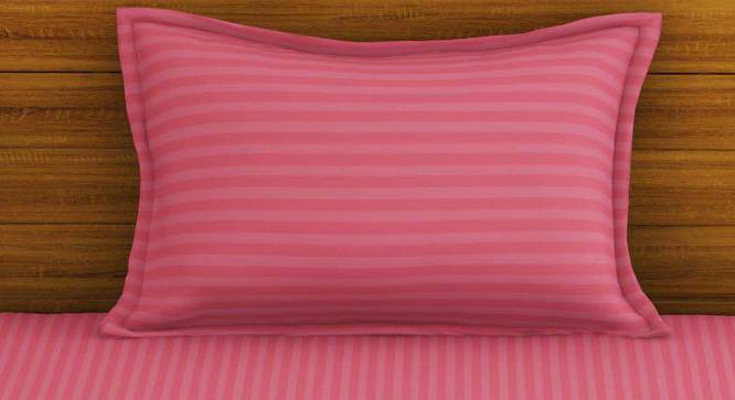 Kyleigh Coral Abstract 210 TC Cotton Single Size Bedsheet with 1 Pillow Cover (Single Size) by Urban Ladder - Cross View Design 1 - 522378