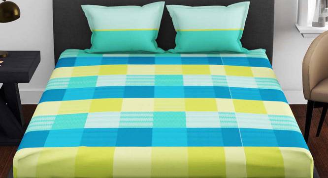 Cynthia Multicoloured Abstract 144 TC Cotton Double Size Bedsheet with 2 Pillow Covers (Double Size) by Urban Ladder - Cross View Design 1 - 522676