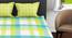 Simone Green/Lime Abstract 144 TC Cotton Double Size Bedsheet with 2 Pillow Covers (Double Size) by Urban Ladder - Front View Design 1 - 522738