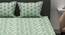 Judah Sage Floral 144 TC Cotton Double Size Bedsheet with 2 Pillow Covers (Double Size) by Urban Ladder - Design 1 Side View - 522769