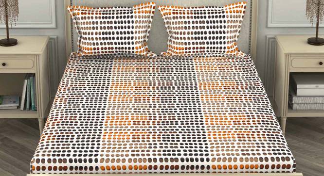 Rosalee Multicoloured Abstract 110 TC Cotton Double Size Bedsheet with 2 Pillow Covers (Double Size) by Urban Ladder - Cross View Design 1 - 523211