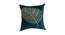 Alejandro Turquoise Floral 18 x 18 Inches Polyester Cushion Cover (Turquoise, 46 x 46 cm  (18" X 18") Cushion Size) by Urban Ladder - Cross View Design 1 - 524282