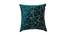 Amari Turquoise Abstract 16 x 16 Inches Polyester Cushion Cover (Turquoise, 41 x 41 cm  (16" X 16") Cushion Size) by Urban Ladder - Design 1 Side View - 524352