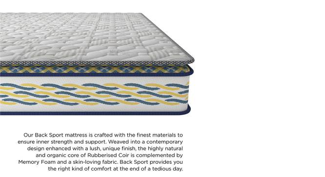 Back Sport Orthopaedic Coir Double Size Foam Mattress (6 in Mattress Thickness (in Inches), 78 x 48 in (Standard) Mattress Size) by Urban Ladder - Front View Design 1 - 524585