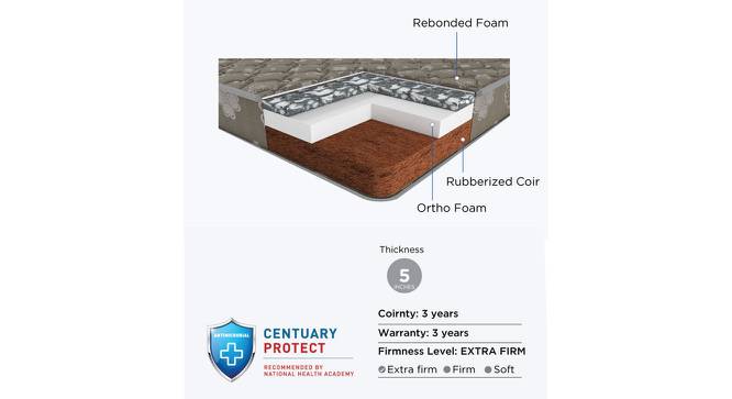 Dr. Sleep - Double Size Orthopaedic Coir Mattress (5 in Mattress Thickness (in Inches), 78 x 48 in (Standard) Mattress Size) by Urban Ladder - Cross View Design 1 - 524614